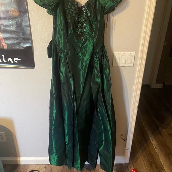 Elegant Green Evening Gown - Picture 1 of 4